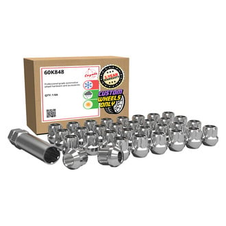 Coyote Accessories® 60K848 - Chrome Cone Seat OE Style Spline Lug Wheel Installation Kit