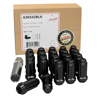 Coyote Accessories® - Cone Seat Spline Lug Wheel Installation Kit