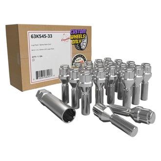 Coyote Accessories® - Cone Seat Spline Bolt Lug Wheel Installation Kit w/o Valve Stems