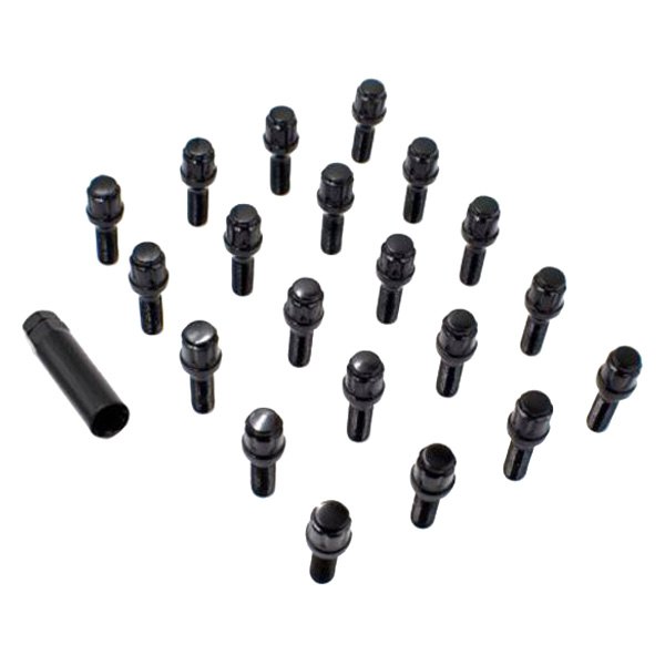 Coyote Accessories® - Black Cone Seat Spline Bolt Lug Wheel Installation Kit