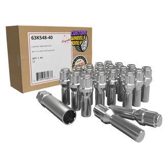 Coyote Accessories® - Cone Seat Spline Bolt Lug Wheel Installation Kit w/o Valve Stems