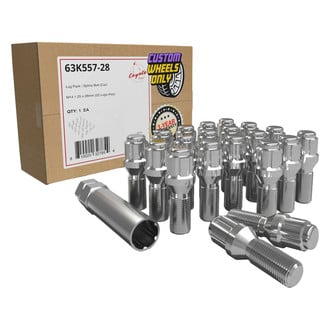 Coyote Accessories® - Cone Seat Spline Bolt Lug Wheel Installation Kit w/o Valve Stems