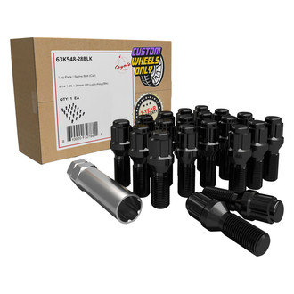 Coyote Accessories® - Cone Seat Spline Bolt Lug Wheel Installation Kit w/o Valve Stems