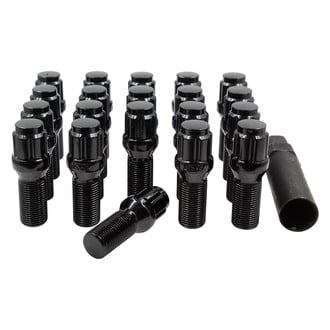 Coyote Accessories® - Black Cone Seat Bolt Lug Wheel Installation Kit