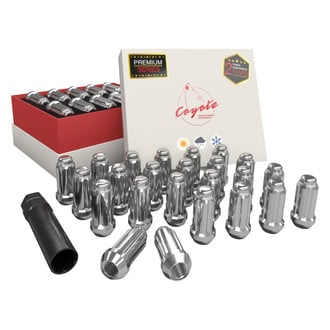 Coyote Accessories® 63P648 - Chrome Cone Seat 6 Spline Lug Wheel Installation Kit