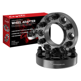 Coyote Accessories® - Black Anodized 6061-Billet Aluminum Wheel Adapter