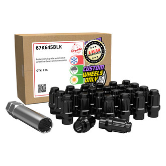 Coyote Accessories® - Black E-T/Ultra Seat Spline Lug Wheel Installation Kit