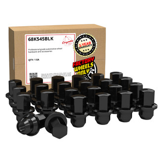 Coyote Accessories® - Black Cone Seat OE Style Chrysler Lug Wheel Installation Kit w/o Valve Stems