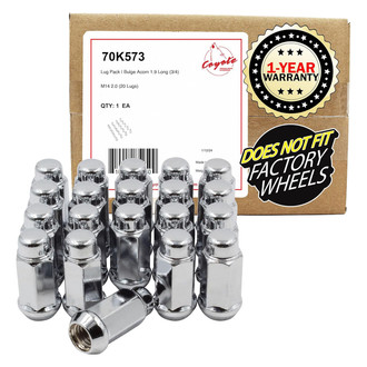 Coyote Accessories® - Cone Seat Acorn Bulge Lug Wheel Installation Kit