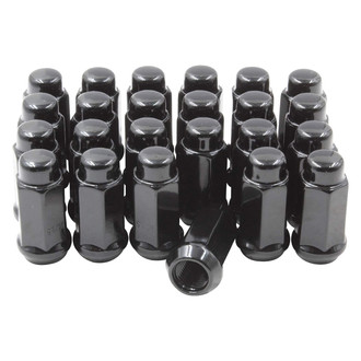 Coyote Accessories® - Black Cone Seat Acorn Bulge Lug Wheel Installation Kit w/o Valve Stems