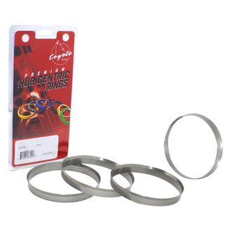 Coyote Accessories® - Clear Anodized Aluminum Hub Centric Ring Set