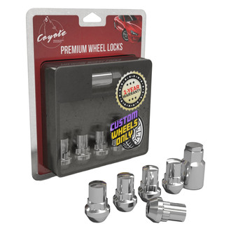 Coyote Accessories® - Chrome Cone Seat Acorn Bulge Wheel Locks