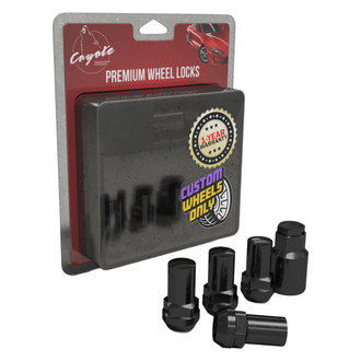 Coyote Accessories® - Black Cone Seat Acorn Bulge Wheel Locks