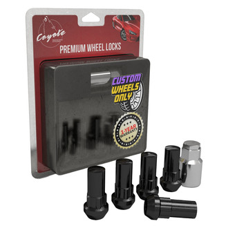 Coyote Accessories® - Black Cone Seat Acorn Bulge Wheel Locks