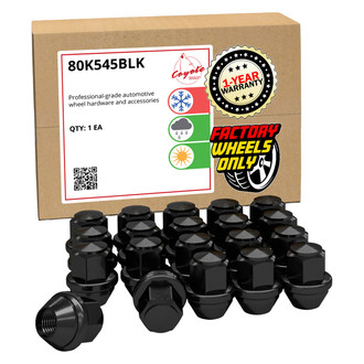 Coyote Accessories® - Black Cone Seat OE Style Ford Lug Wheel Installation Kit w/o Valve Stems