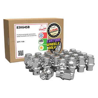 Coyote Accessories® - Chrome E-T/Ultra Seat Acorn Bulge Lug Wheel Installation Kit