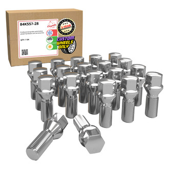Coyote Accessories® - Cone Seat Bolt Lug Wheel Installation Kit w/o Valve Stems