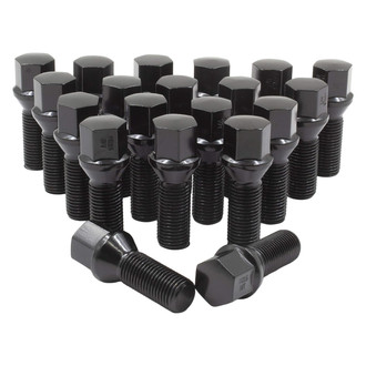 Coyote Accessories® 86K560-30BLK - Black Cone Seat Bolt Lug Wheel Installation Kit