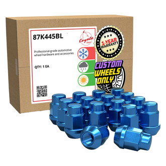 Coyote Accessories® - Blue Cone Seat Acorn Bulge Lug Wheel Installation Kit