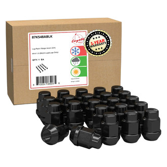 Coyote Accessories® - Black Cone Seat Acorn Bulge Lug Wheel Installation Kit