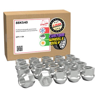 Coyote Accessories® 88K540 - Zinc Cone Seat OE Style Acorn Bulge Lug Wheel Installation Kit