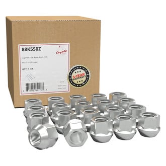 Coyote Accessories® 88K550 - Zinc Cone Seat OE Style Acorn Bulge Lug Wheel Installation Kit