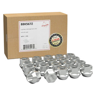 Coyote Accessories® - Zinc Cone Seat OE Style Acorn Bulge Lug Wheel Installation Kit w/o Valve Stems