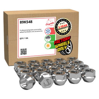 Coyote Accessories® - Black Cone Seat Acorn Bulge Open End Lug Wheel Installation Kit