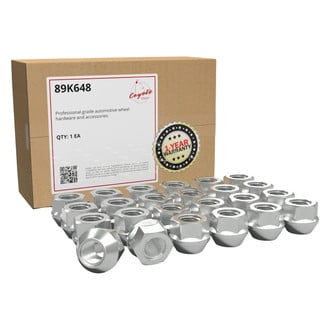 Coyote Accessories® 89K648 - Black Cone Seat Acorn Bulge Open End Lug Wheel Installation Kit