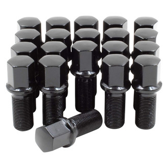Coyote Accessories® - Black Radius/Ball Seat Bolt Lug Wheel Installation Kit w/o Valve Stems