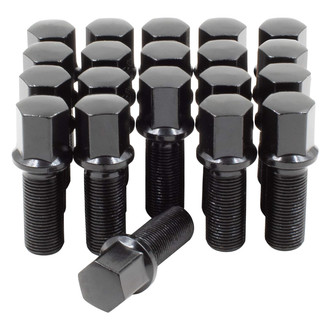 Coyote Accessories® - Black Radius/Ball Seat Bolt Lug Wheel Installation Kit w/o Valve Stems