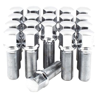 Coyote Accessories® - Chrome Radius/Ball Seat Bolt Lug Wheel Installation Kit w/o Valve Stems