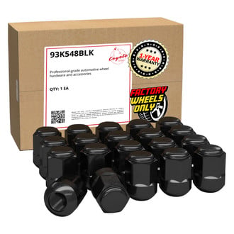 Coyote Accessories® 93K548BLK - Black Radius/Ball Seat OE Style Honda Lug Wheel Installation Kit