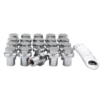 Coyote Accessories® - Chrome Shank Seat OE Style Land Rover Lug Wheel Installation Kit