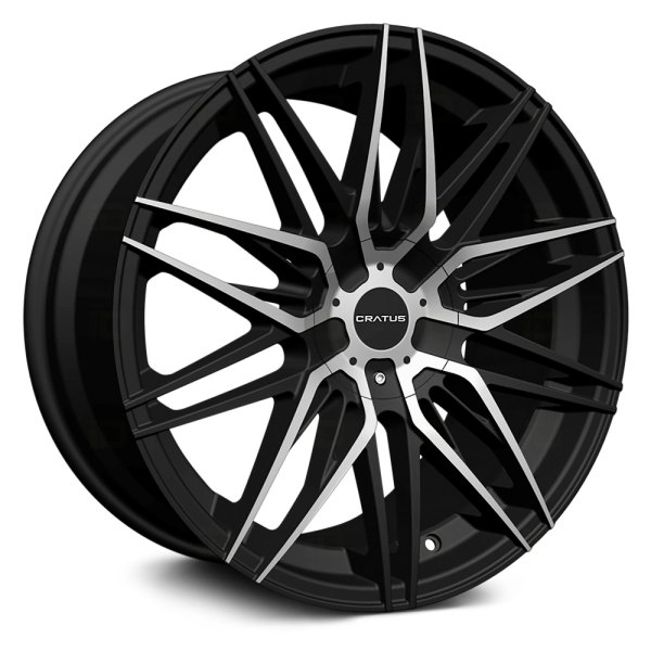 CRATUS® - CR104 Flat Black with Machined Face