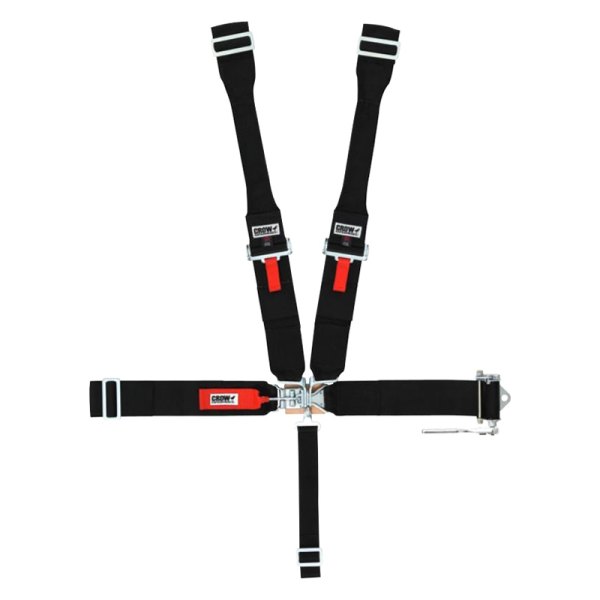 Crow Enterprizes® - 5-Point SFI-16.1 Ratchet Belts Left Side Lap, Black