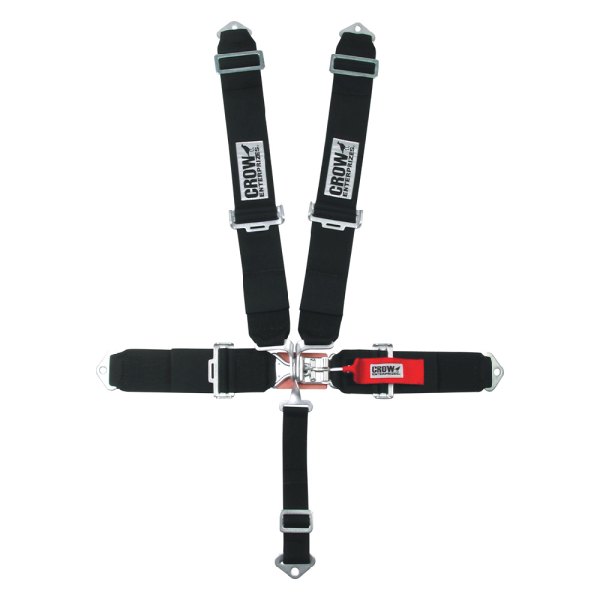 Crow Enterprizes® - 5-Point Standard Latch and Link Restraints 50'' Seat Belt, Black