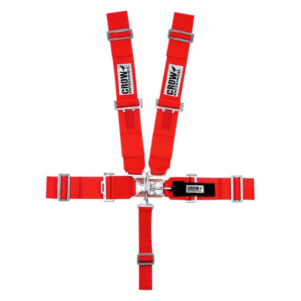 Crow Enterprizes® - 5-Point Pull-Down Harness Set, Red