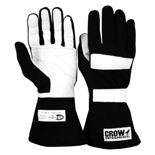 Crow Enterprizes® - Nomex Series Black XS Double Layer Standard Gloves