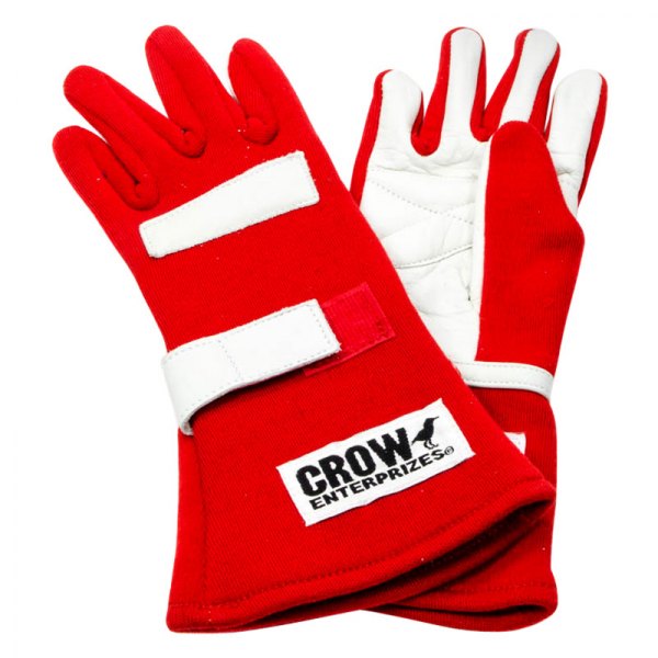 Crow Enterprizes® - Nomex Series Red L Double Layer Standard Gloves