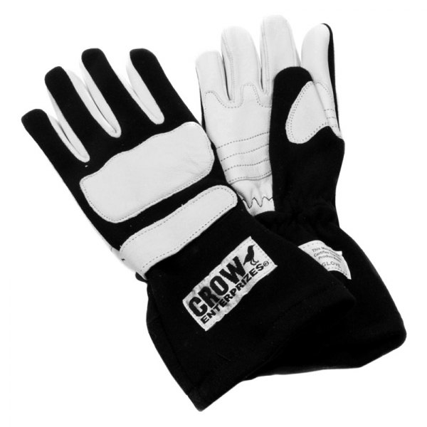 Crow Enterprizes® - Nomex Series Black L Double Layer Wings Gloves