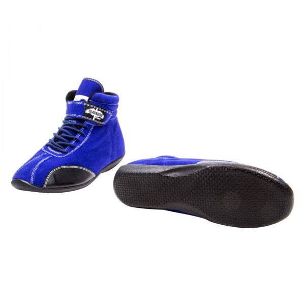 Crow Enterprizes® - Blue Suede 10.5 Mid-Top Driving Shoes