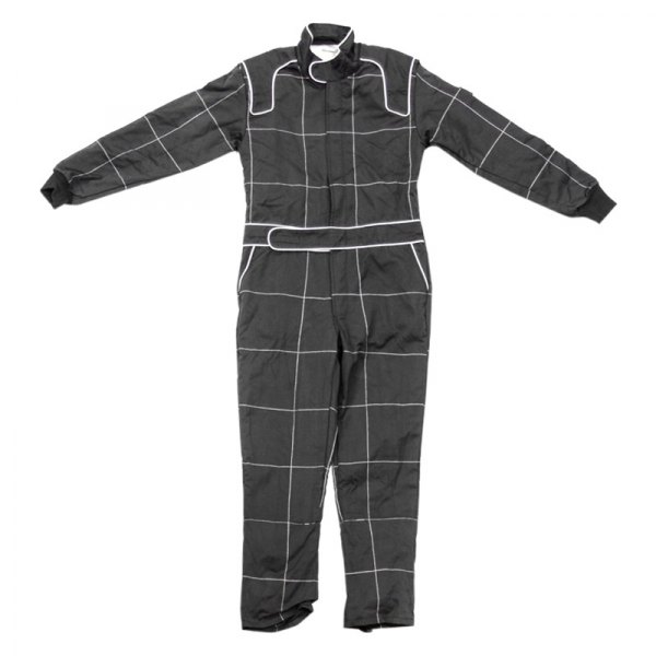 Crow Enterprizes® - Nomex Series Black Knit Nomex M Multi Layer Quilted Racing Suit