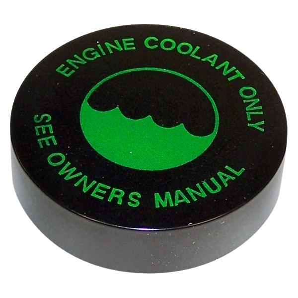Crown® - Black Engine Coolant Bottle Cap