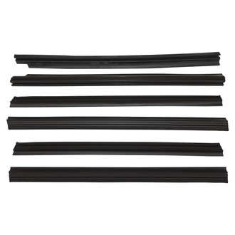 Crown® - Front and Rear Inner and Outer Driver and Passenger Side Door Window Belt Weatherstrip Kit