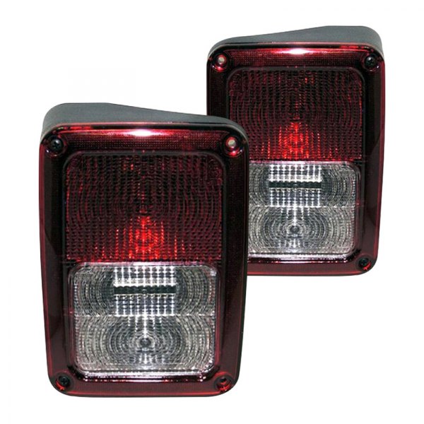 Crown® - Black Factory Replacement Tail Lights