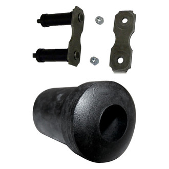 Crown® - Rear Leaf Spring Shackle and Bushing Kit