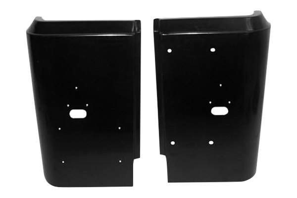 Crown® - Driver and Passenger Side Black Metal Rear Corner Panel