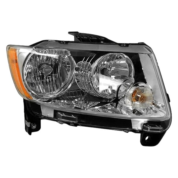 Crown® - Passenger Side Replacement Headlight, Jeep Compass