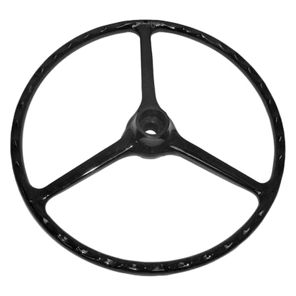 Crown® - 3 Spokes with Black Spokes Steering Wheel with Black Grip